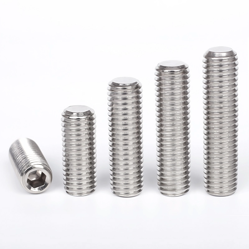 స్టెయిన్‌లెస్ స్టీల్ DIN 913 ఫ్లాట్ ఎండ్ సెట్ స్క్రూ